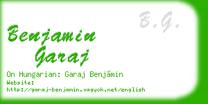 benjamin garaj business card